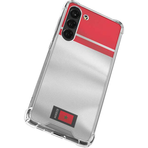Morocco Soccer Flag Galaxy S24 FE Clear Case
